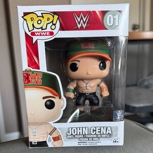 Funko WWE John Cena Vinyl Figure with Green and Orange Cap